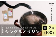 高品質 シングルオリジン コーヒー 飲み比べ 2種×各100g 【コーヒー豆】A4223