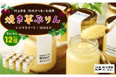 【数量限定】【村上市産 熟成さつまいも使用】焼き芋ぷりん2種（紅はるか・シルクスイート）×6個　計12個セット 1040007