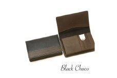 【こだわりの革アイテム】名刺ケース（チョコ）1087018   革製品 レザー 名刺入れ