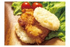 かもめ弁当の「唐揚げライスバーガー」4個　1096002
