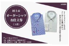 【オーダー ドレスシャツお仕立て券】東京・新潟で採寸可（インポート生地メンズ用）1080065　