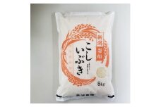 【令和7年産米】 こしいぶき 白米5kg（5kg×1） 新潟県村上市岩船産　1067101