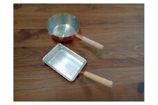 田辺金具 銅の卵焼き & 銅の雪平鍋セット FC035013