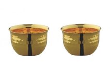 華ぐいのみ 24金メッキ2点セット(桐箱付) FC035082