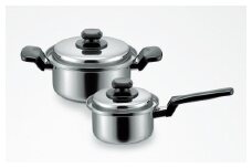 HC-2PG ヘルシークック 片手鍋14cm & 両手鍋18cm FC020064