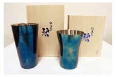 碧 銀古美(あお ぎんふるみ) 18-8ステンレス タンブラー 一重構造 & 二重構造セット FC031002
