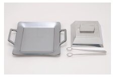極厚9mm 焼肉ステーキプレート(蓋、トング付き)フルセット FC040023