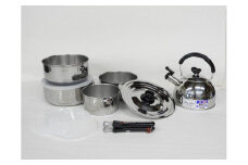 ロイヤル ワンタッチクッカー4点 & エクセレント 笛吹ケトル1.8L セット FC016153