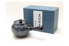 純銅黒銅仕上げ鎚目急須(横手) FC035076