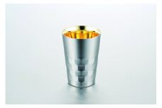 18-8ステンレス 二重構造タンブラーS 内面24金メッキ 260ml FCCS027001