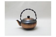 純銅赤銅仕上げ鎚目酒器ポット FC060020