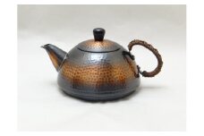 純銅赤銅仕上げ鎚目冷茶ポット FC070018
