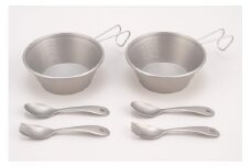 チタンシェラカップ330ml 2点セット チタンスプーン・フォーク付 FC015210