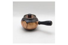 純銅 赤銅仕上げ鎚目急須 FC035077