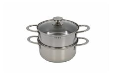 アンモード 三層鋼二段蒸し器18cm FC016070