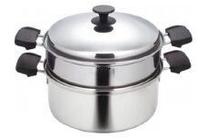 ナジ・ラ・ロッカ 三層鋼二段蒸し器25cm FCSF025011