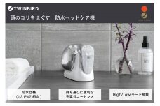 ツインバード 防水ヘッドケア機 (TB-G001JPPW) 美容家電 家電