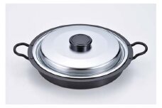 EM-077 燕三 IH対応焼肉・餃子鍋26cm (蓋付) FC013086