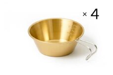 【TOKYO CRAFTS】真鍮シェラカップ 4点セット【 東京クラフト キャンプ用品 キャンプ道具 キャンプ アウトドア 】 FC051001