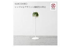 【KUROSHIRO｜abekin】スリムテーブル ABSS-W-17 (丸形・白) FC022072