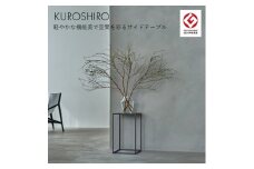 【KUROSHIRO｜abekin】サイドテーブル ABSS-B-18 (四角形・黒) FC022075