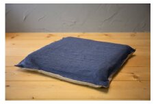 Fin plast Cushion ブラックプラス 縮(縞紺×縞ベージュ) FC055009