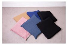 Fin plast Cushion ブループラス ニット & 縮(縞紺×縞ベージュ) FC074003