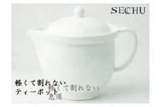 SECCHU 軽くて割れないティーポット・急須 480ml ホワイト FC010308