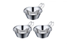 [TSBBQ] ステンレスシェラカップ320 3個セット【 キャンプ用品 アウトドア用品 燕三条製 バーベキュー デイキャンプ 】 FC017039