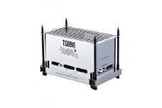 [TSBBQ] ペグコンロソロ + 黒ペグ4本セット【 燕三条製 キャンプ用品 アウトドア用品 】 FC042003