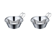 [TSBBQ] ステンレスシェラカップ320 2個セット【 キャンプ用品 アウトドア用品 燕三条製 バーベキュー デイキャンプ 】FC015331