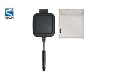 [KAKURI] ホットサンドクッカー カバー付(生成)【 キャンプ用品 アウトドア用品 】 FC024025