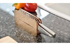 [ハナウタ]  おしゃれなステンレス製包丁スタンド (ローズゴールド)【 キッチン用品 燕三条製 】 FC035036