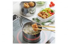 オイルポットとしても IH対応 コンパクト揚げ鍋セット(天ぷら鍋セット)【 キッチンツール 調理器具 キッチングッズ 揚げ鍋 オイルポット 燕三条製 】 FC012056