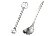 計量みそマドラー & 水切りレードルセット【 ステンレス製キッチンツール 味噌計量マドラー キッチン用品 [leye] 】 FC010264