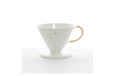 グローカルスタンダードプロダクツ TSUBAME RATTAN Dripper 4.0サイズ (ホワイト) FC017065【 GLOCAL STANDARD PRODUCTS ツバメラタン コーヒー ドリッパー ハンドドリップ ステンレス 琺瑯 ホーロー 日本製 新潟県 燕市 燕三条 】