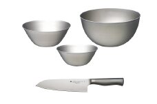 キッチンナイフ18cm & ボウル3点 セット FC033024