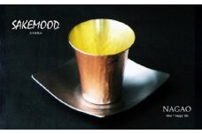 こぼれ酒セット サケムード(SAKEMOOD) 純銅 65ml 【おちょこ 酒グラス 受け皿付】 FC015392