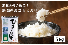 令和6年産新米 新潟県産コシヒカリ『ひすいの里』5kg 米・食味鑑定士お墨付き 精米したてを発送 農家自慢の特選米 白米 2024年産【米 こしひかり お米  コメ  ブランド米  ご飯 ふるさと納税米 5キロ 精米 食品 糸魚川 新潟 JA ライス 】