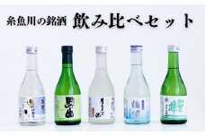糸魚川の地酒 飲み比べセット（300ml×5本）根知男山・謙信・月不見の池・雪鶴・加賀の井 地酒で乾杯セット 生貯蔵酒 ギフト 日本酒 新潟 日本酒ビギナーにもおすすめ 冷酒