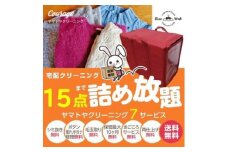 宅配クリーニング　15点コース（最長10ヶ月の無料保管）　シミ抜き・ボタン修理・毛玉取り付き！