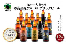 妙高高原アルペンブリックビール６種ギフトセット(500ml×12本)