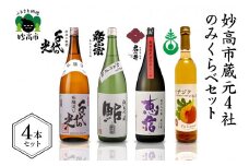 妙高市蔵元4社のみくらべセット