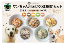 ワンちゃん用おじや30日間セット【各100g×12袋(計60袋)】