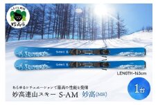 妙高連山スキー S-AM　L163cm 妙高(MR) ウインタースポーツ スポーツ アウトドア 中級者 上級者 GRIP WALK スキー用品 スキー板 大人用 大人 新潟県 妙高市