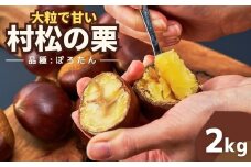【先行予約】越後村松の栗 ぽろたん 2kg 新潟県 五泉市 村松特産振興協議会栗部会 2025年10月中旬から順次発送