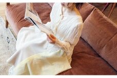 「CLEMATIS」リバーシブル和紙ストール 折り返しポケット・イエロー 新潟県 五泉市 株式会社アークリード