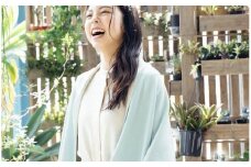 「CLEMATIS」 リバーシブル和紙ストール たたきポケット・ミント 新潟県 五泉市 株式会社アークリード
