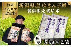 令和7年産新米【お米ソムリエのお米】ゆきん子舞 精米 10kg（5kg×2袋）五泉市四ヶ村産 米 お米 新潟県 五泉市 エバーグリーン農場 [2025年10月上旬以降順次発送]
