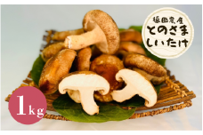 肉厚ジューシー！とのさましいたけ（生しいたけ）　1㎏ 新潟県 五泉市 福田農産株式会社五泉工場